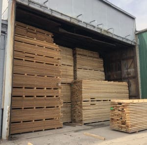 kiln drying lumber